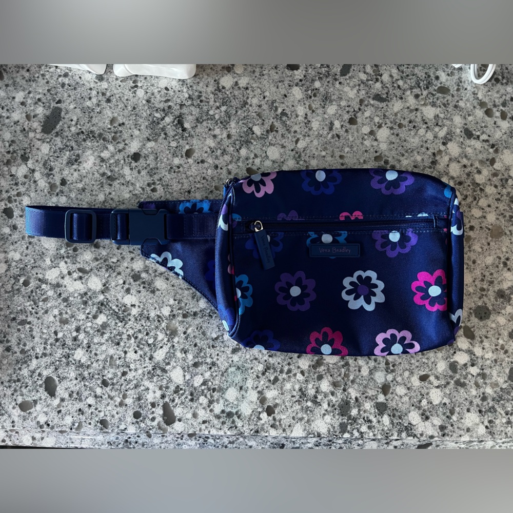 Vera Bradley Ellie Flowers Crossbody Bag/Belt Bag NWOT